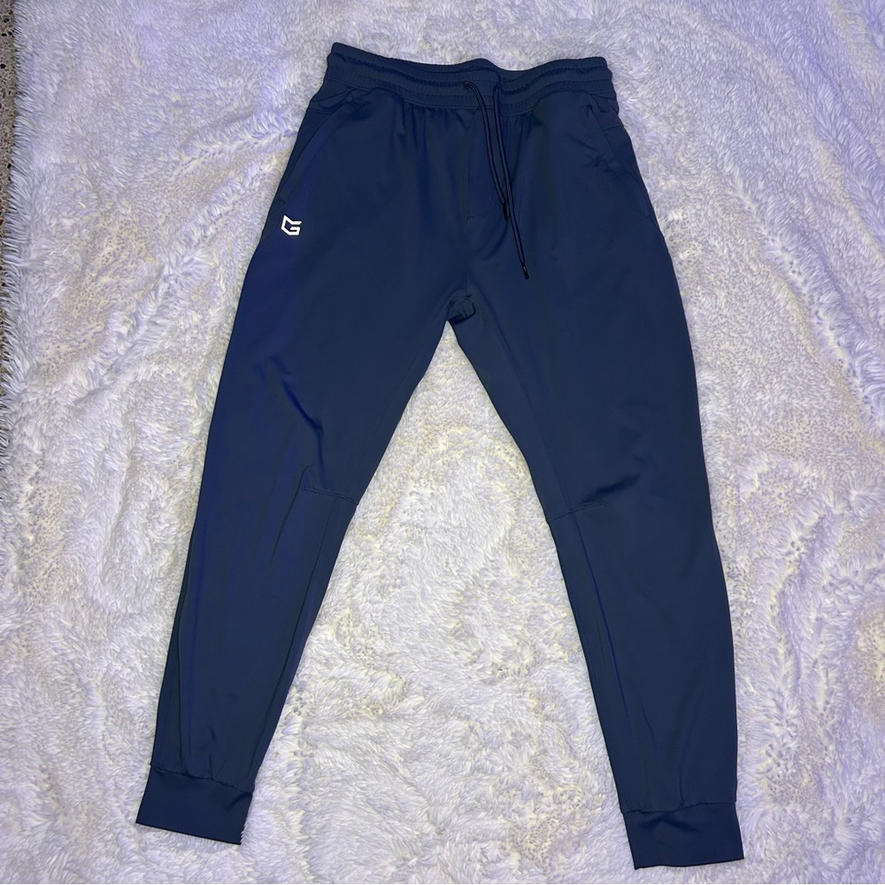 Men’s G-Gradual athletic joggers size large slate blue stretchy